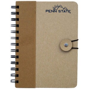 two-tone Kraft notebook with Penn State, sun and mountains